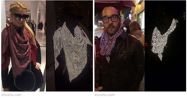 Smart "anti-paparazzi" scarf makes you "invisible" in photos
